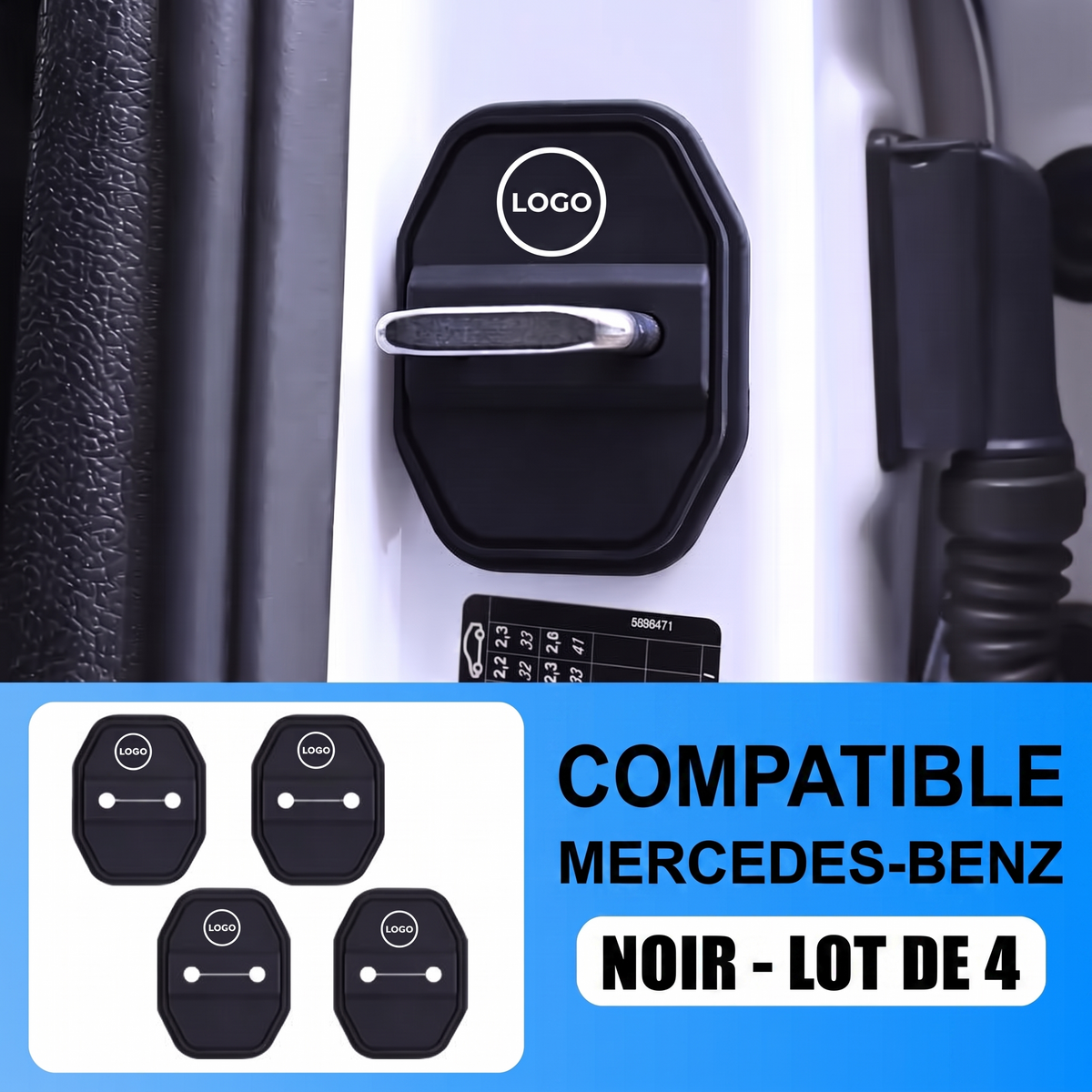2+2 OFFERT · AUJOURD'HUI · LatchArmor™ · Protège vos serrures de porte contre les dommages