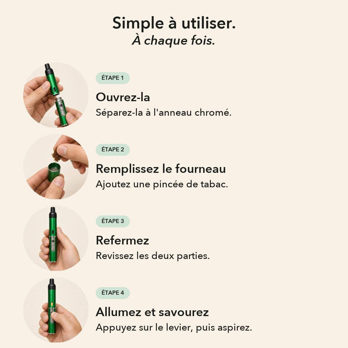 1+1 OFFERT · AUJOURD'HUI · PipeTorch™ · Pipe à briquet intégré