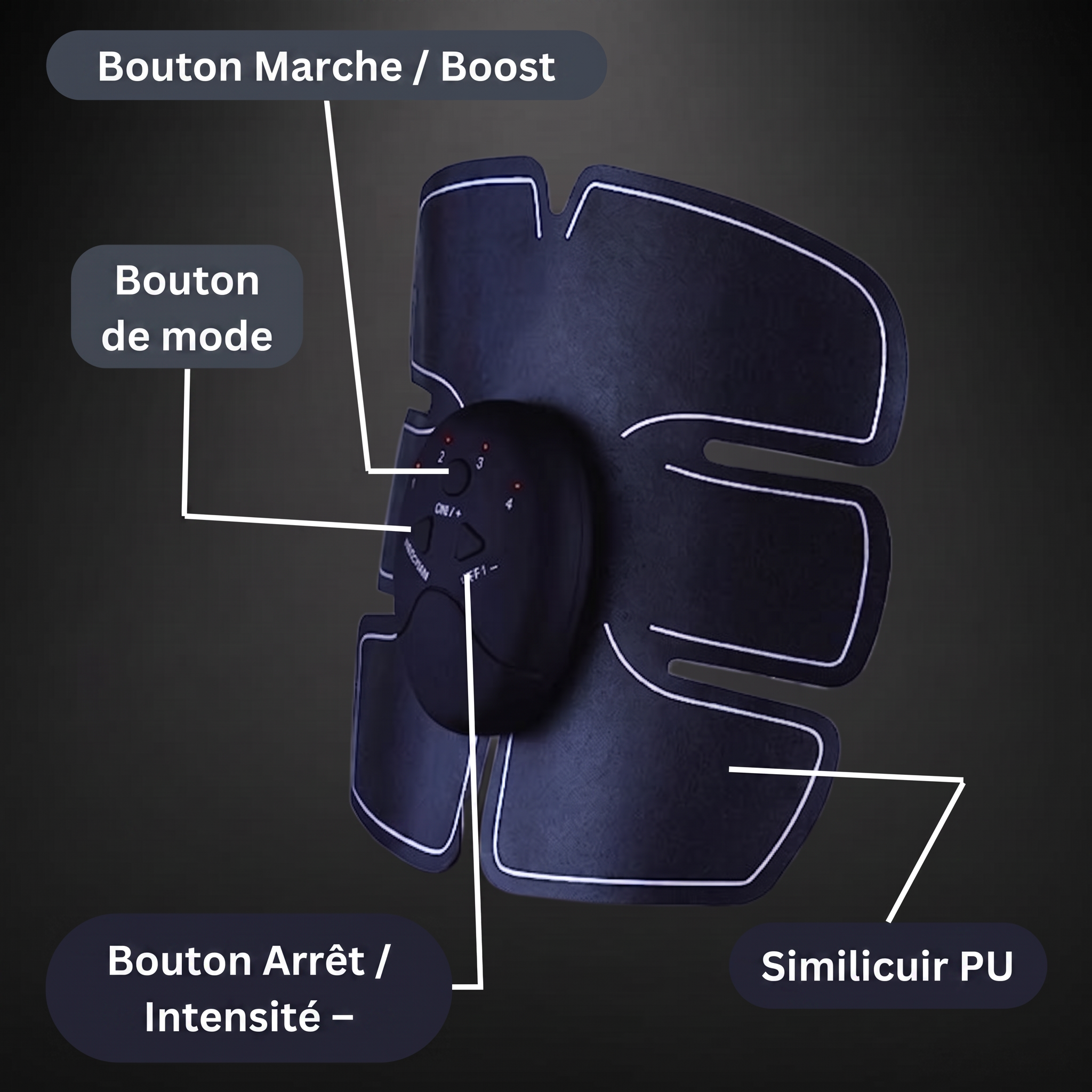 -50 % · OFFRE LIMITÉE · AbSculptor™ · Patchs EMS pour les muscles