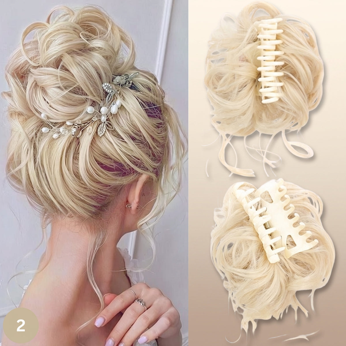 -50 % · OFFRE LIMITÉE · Clip'nBun™ · Fini les bad hair days, place à l’élégance !