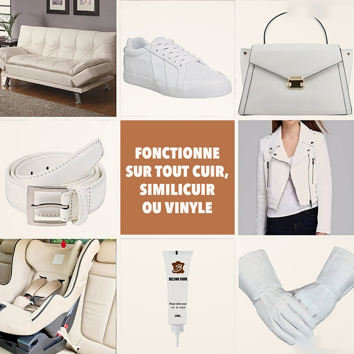 -50 % · OFFRE LIMITÉE · MagicGel™ · Répare instantanément le cuir abîmé !