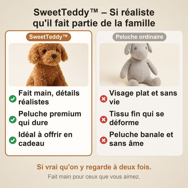 -50 % · OFFRE LIMITÉE · SweetTeddy™ · Mini Jouet pour Chiot
