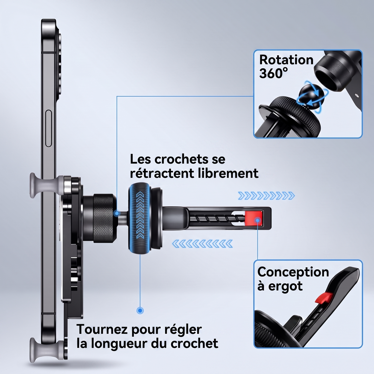 -50 % · OFFRE LIMITÉE · SleekGrip™ · Rendez vos trajets plus sûrs et plus confortables !