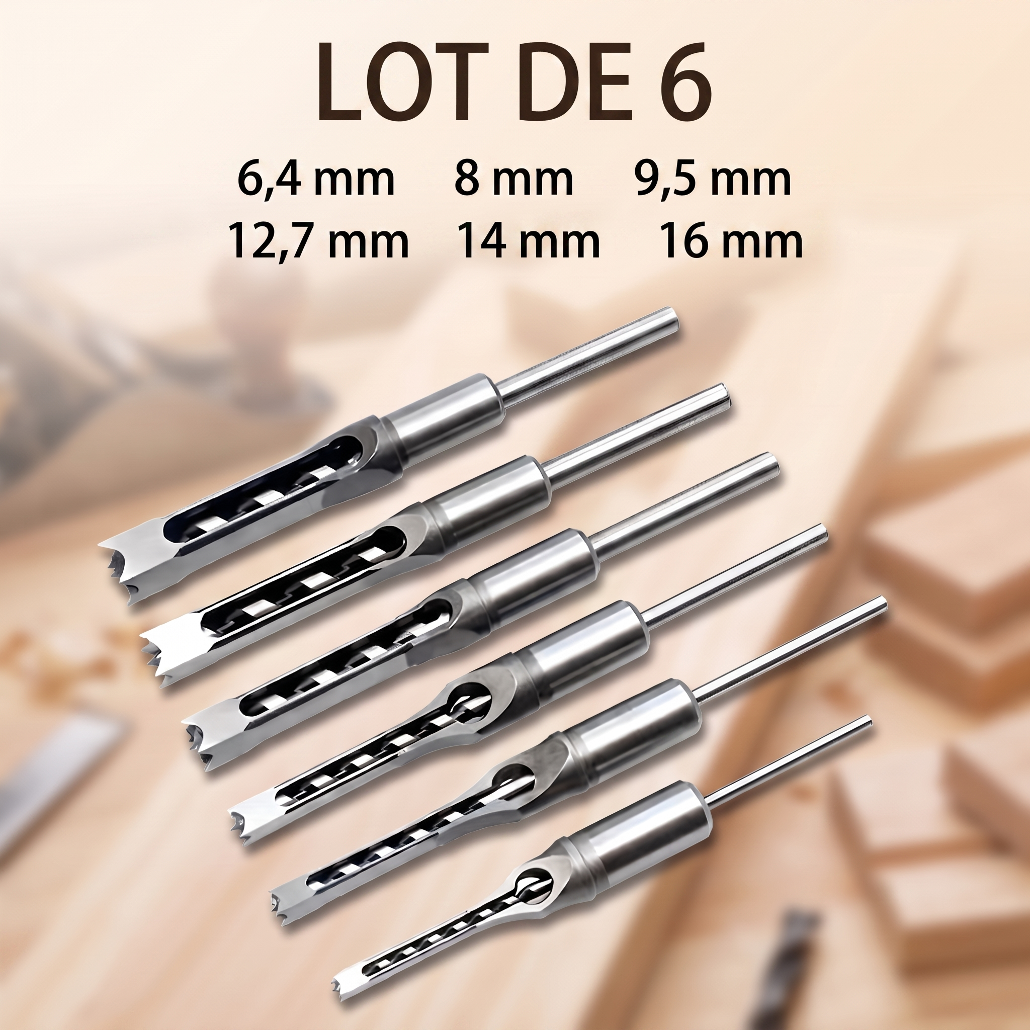 -50 % · OFFRE LIMITÉE · ChiselPro™ · Percez des trous carrés parfaits !