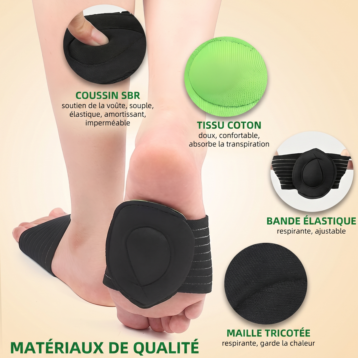 -50 % · OFFRE LIMITÉE · StepRelief™ · Soutien orthopédique de la voûte plantaire