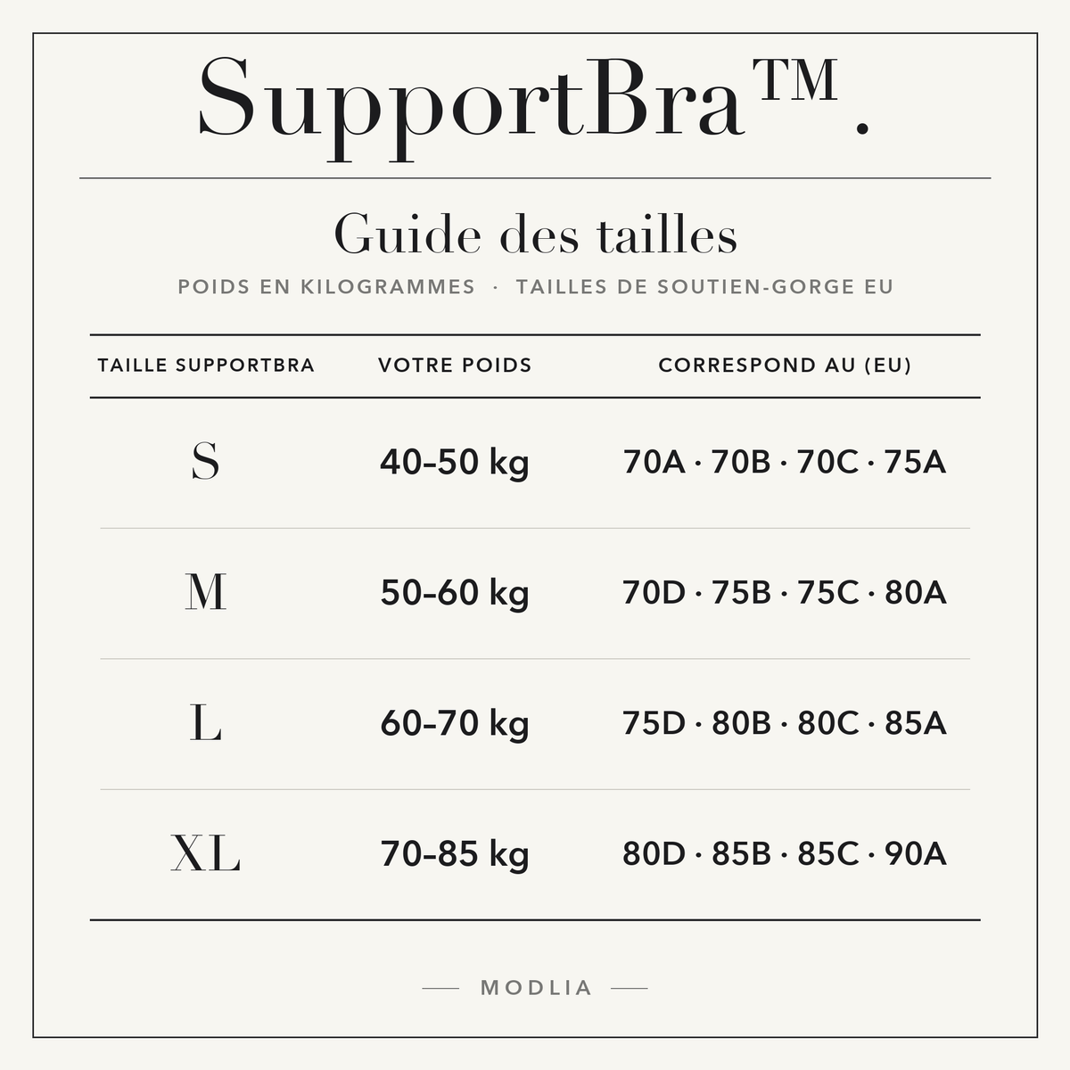 -50 % · OFFRE LIMITÉE · SupportBra™ · Soutien-gorge sans coutures
