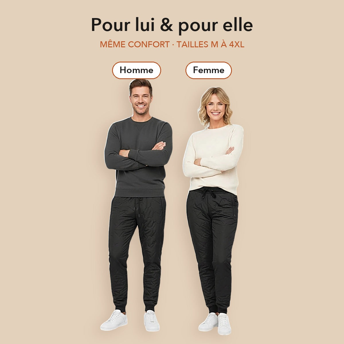 -50 % · OFFRE LIMITÉE · ThermaJog™ · Pantalon doublé polaire