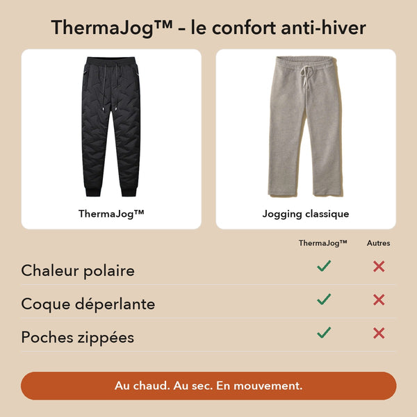 -50 % · OFFRE LIMITÉE · ThermaJog™ · Pantalon doublé polaire