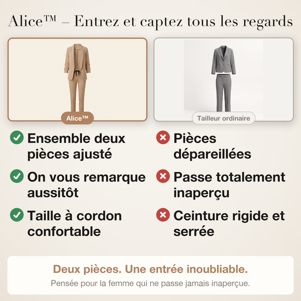 -50 % · OFFRE LIMITÉE · Alice™ · Faites tourner les têtes
