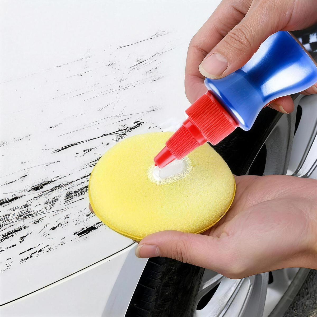 1+2 OFFERT · AUJOURD'HUI · ScratchGone™ · Efface-rayures pour voiture