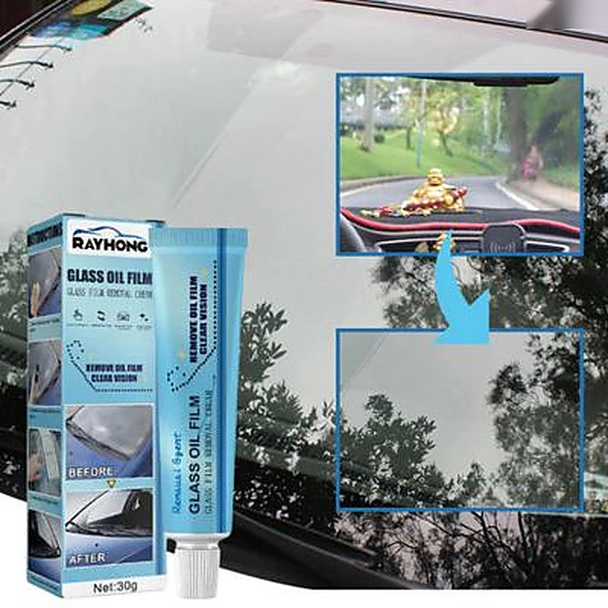1+1 OFFERT · AUJOURD'HUI · ClearView™ · Dégraissant pour Vitres