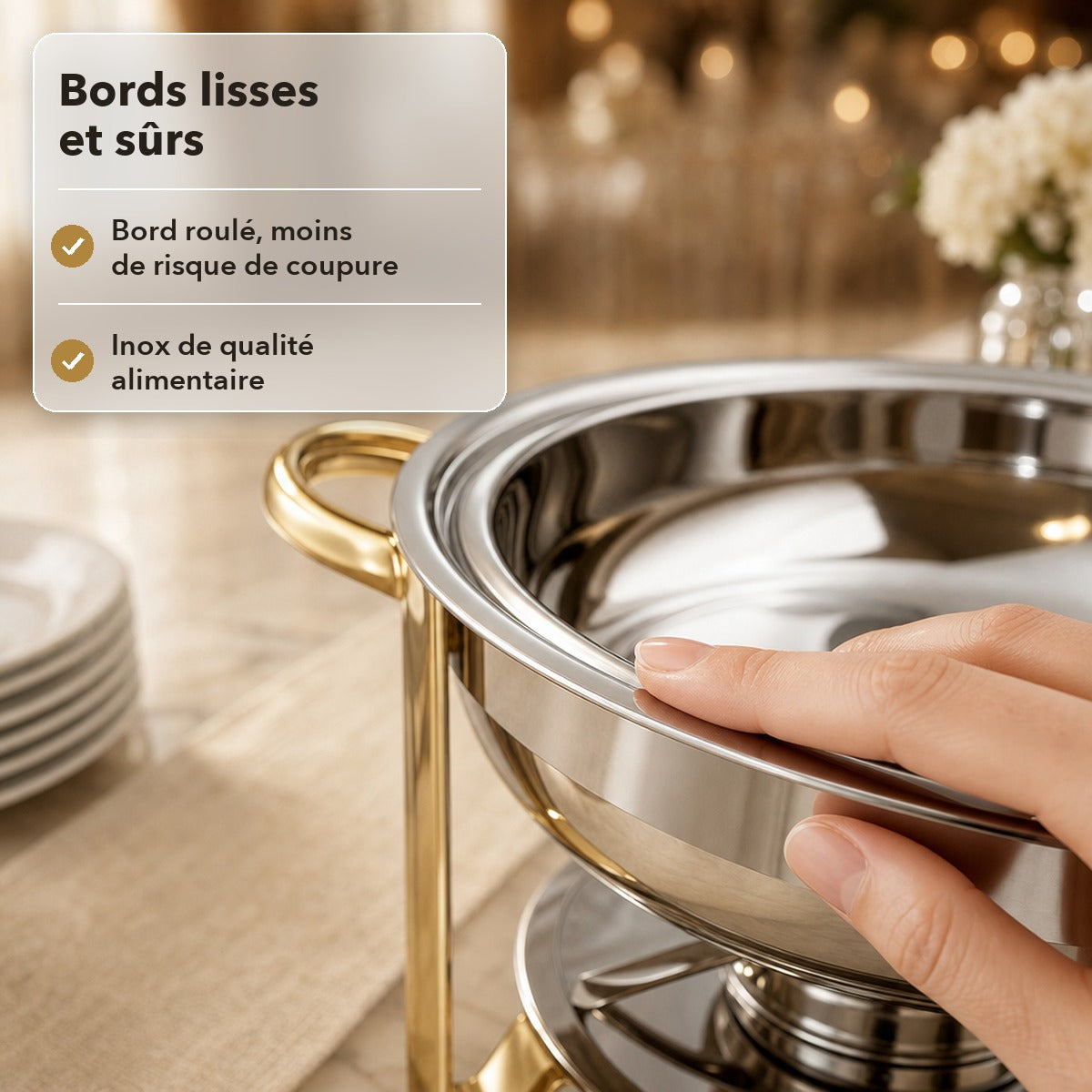 -50 % · OFFRE LIMITÉE · HeatServe™ · Chauffe-plat buffet 4,5 L