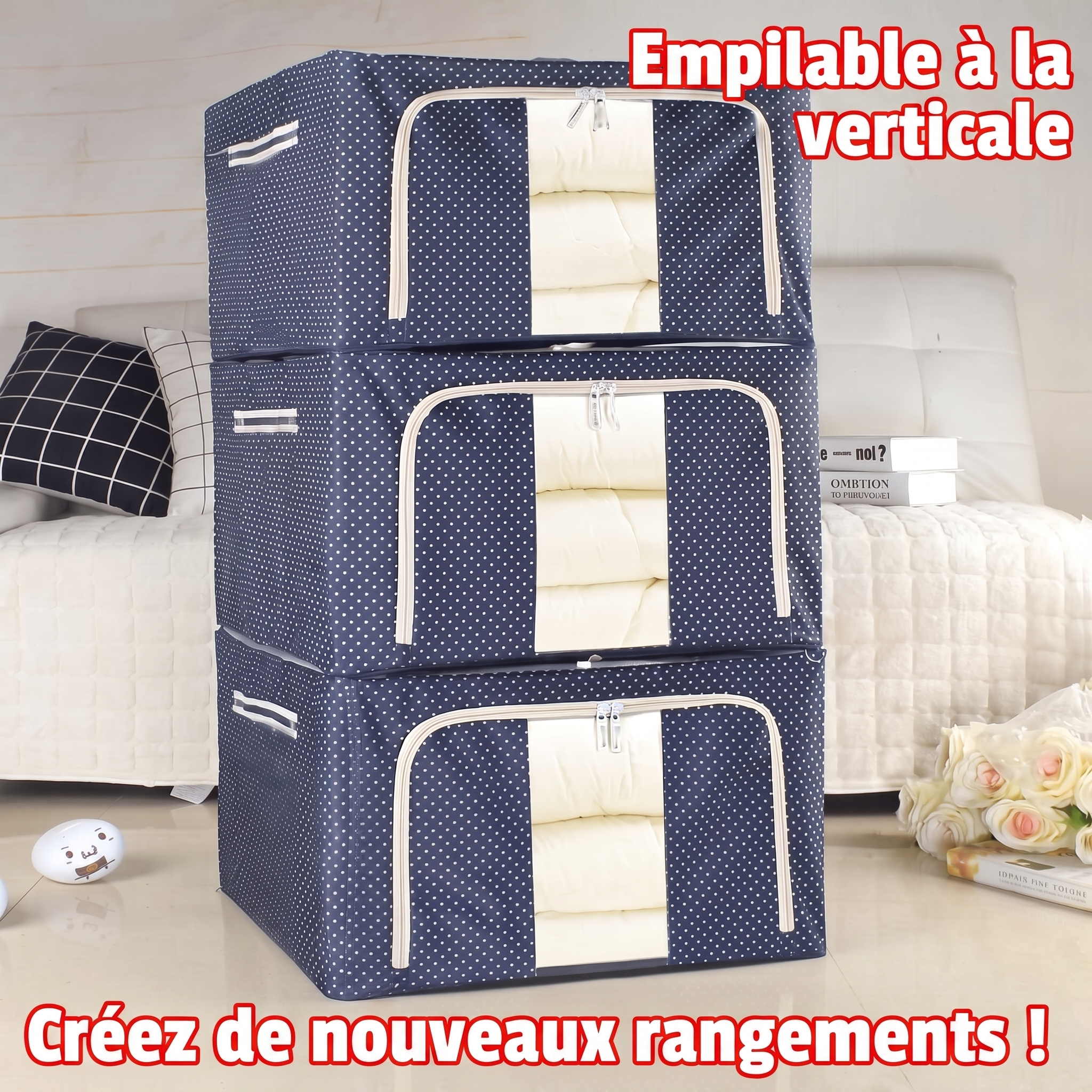 -50 % · OFFRE LIMITÉE · SpaceSmart™ · Un espace de rangement pratique et supplémentaire !