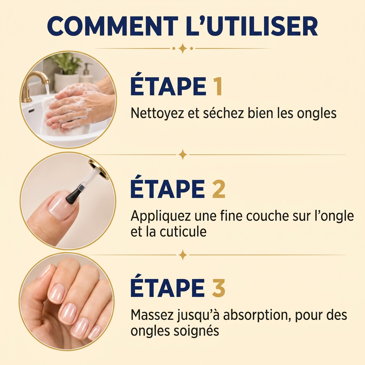 1+2 OFFERT · AUJOURD'HUI · VitaNails™ · Sérum à la kératine pour ongles fragiles