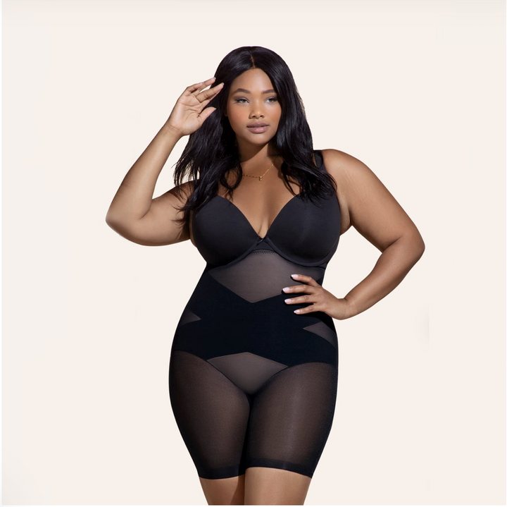1+1 OFFERT · AUJOURD'HUI · CrossCompress · Gaine amincissante taille haute