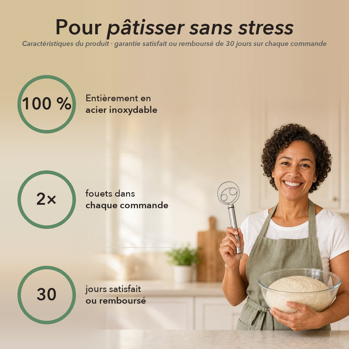 1+1 OFFERT · AUJOURD'HUI · Kneadix™ · Fouet à pâte