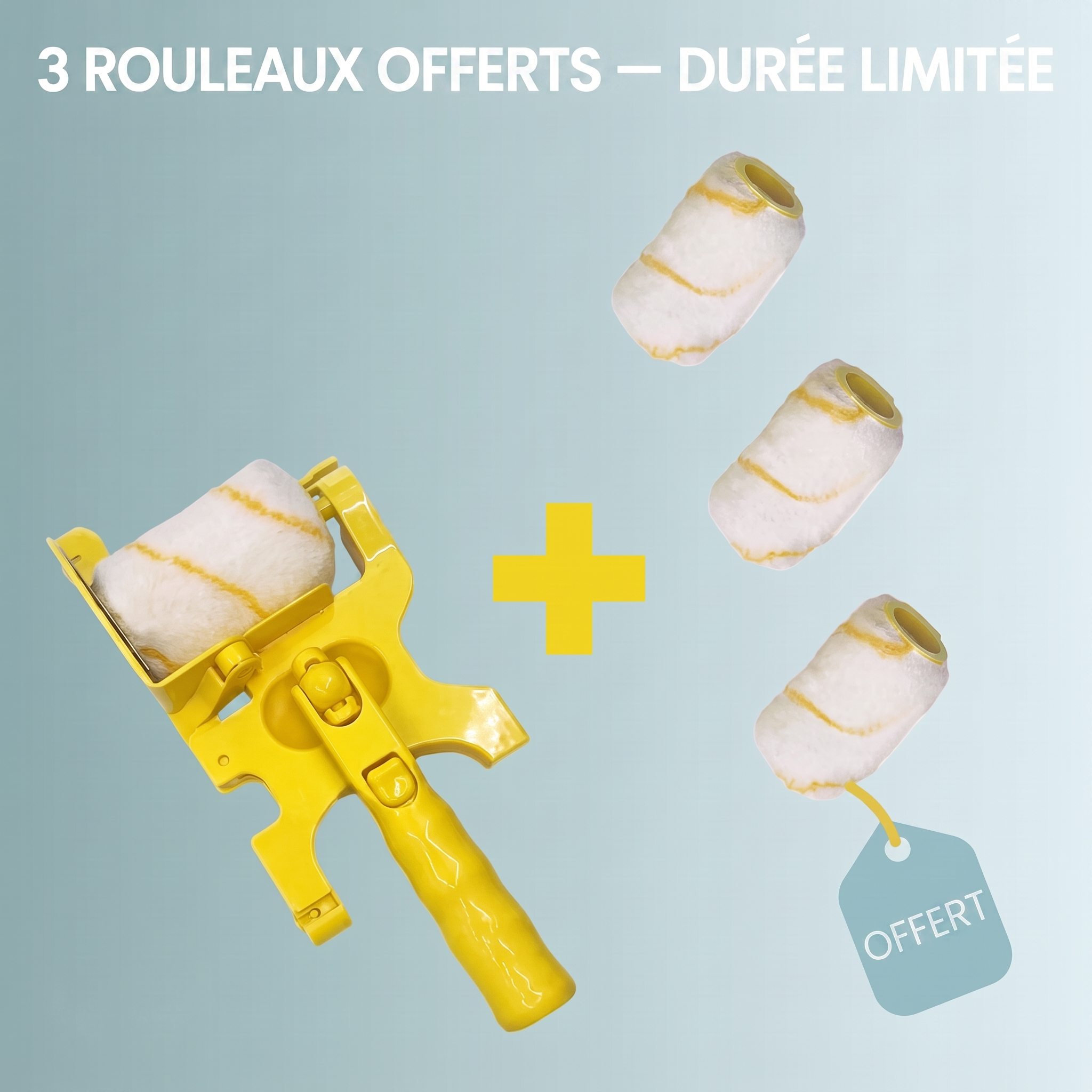-50 % · OFFRE LIMITÉE · TapelessEdge™ · Bords parfaits sans ruban ! | KIT + 3 ROULEAUX OFFERTS