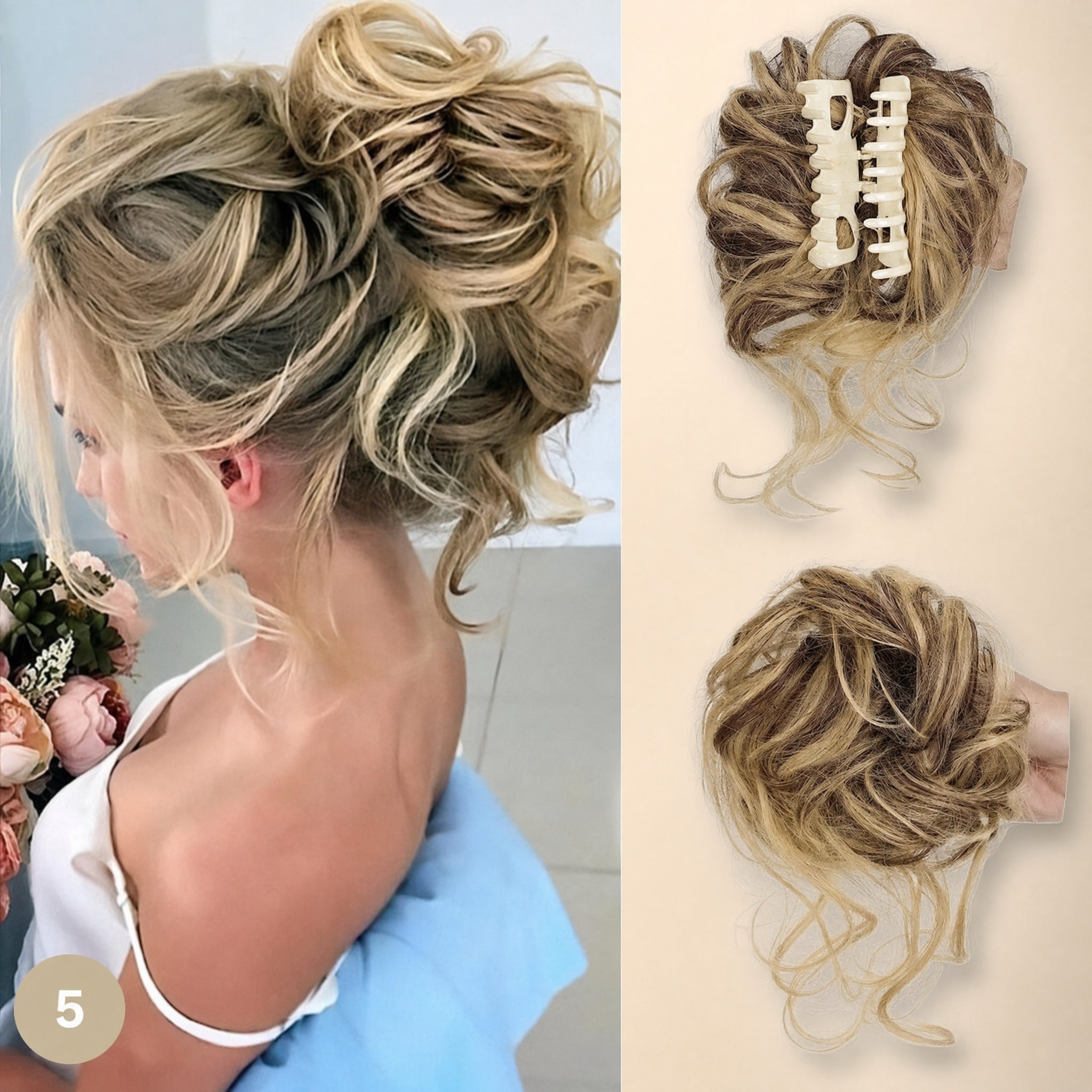 -50 % · OFFRE LIMITÉE · Clip'nBun™ · Fini les bad hair days, place à l’élégance !