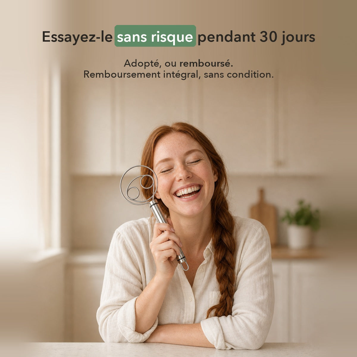 1+1 OFFERT · AUJOURD'HUI · Kneadix™ · Fouet à pâte