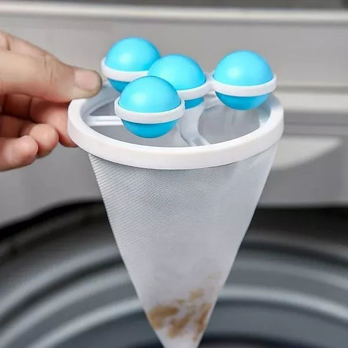 1+1 OFFERT · AUJOURD'HUI · DirtCatcher™ · Filtre anti-saleté pour machine à laver