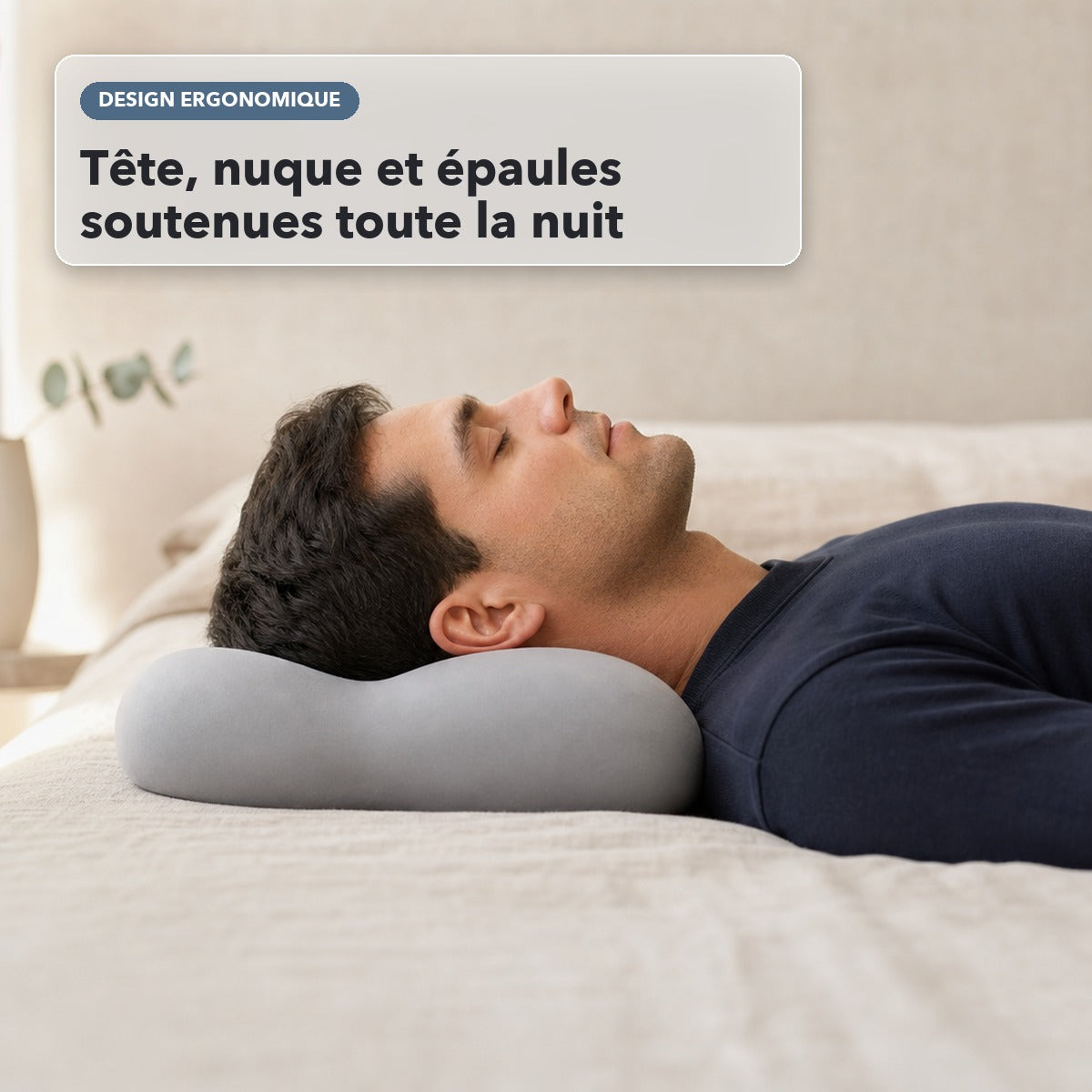-50 % · OFFRE LIMITÉE · CloudPillow™ · Oreiller Mémoire de Forme