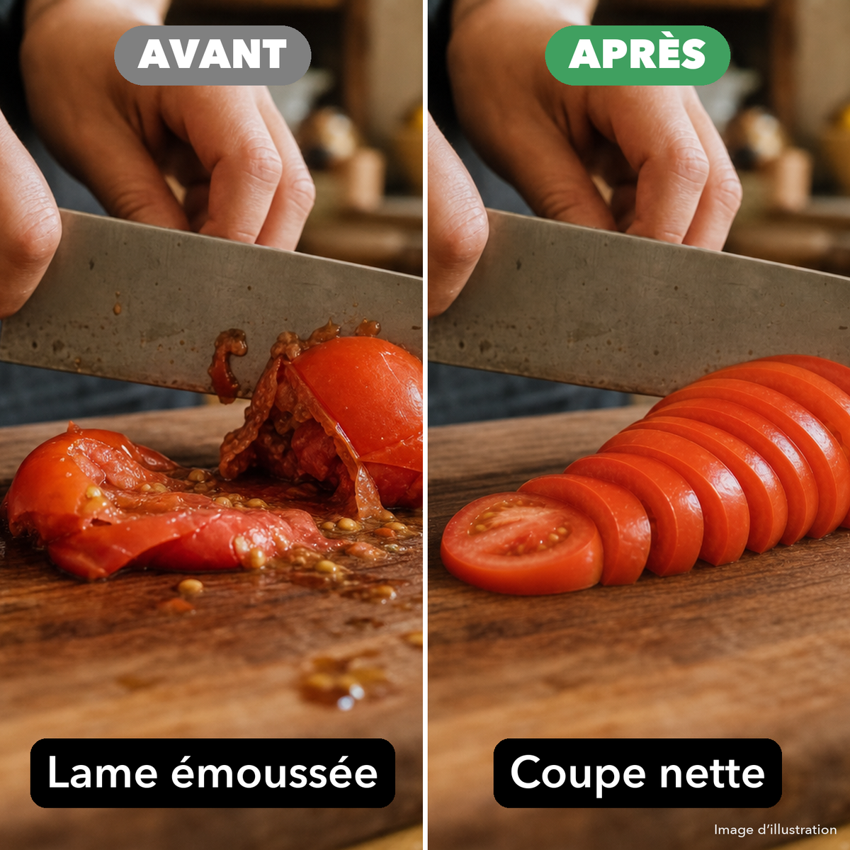 -50 % · OFFRE LIMITÉE · SharpGlide™ · Aiguiseur de couteaux à rouleau
