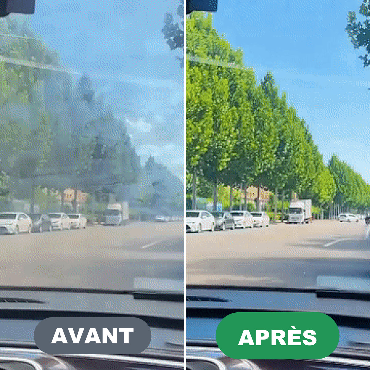 1+1 OFFERT · AUJOURD'HUI · ClearView™ · Dégraissant pour Vitres