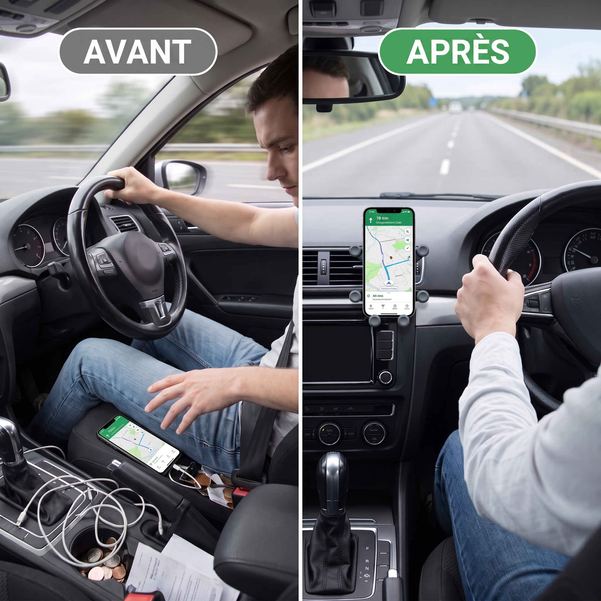 -50 % · OFFRE LIMITÉE · SleekGrip™ · Rendez vos trajets plus sûrs et plus confortables !