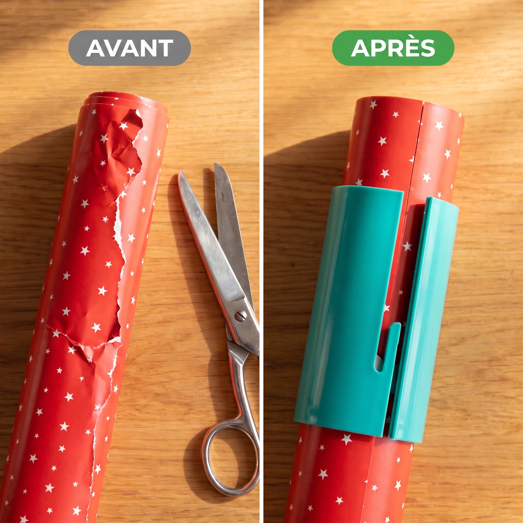 -50 % · OFFRE LIMITÉE · EasyCutter™ · Coupe-papier cadeau
