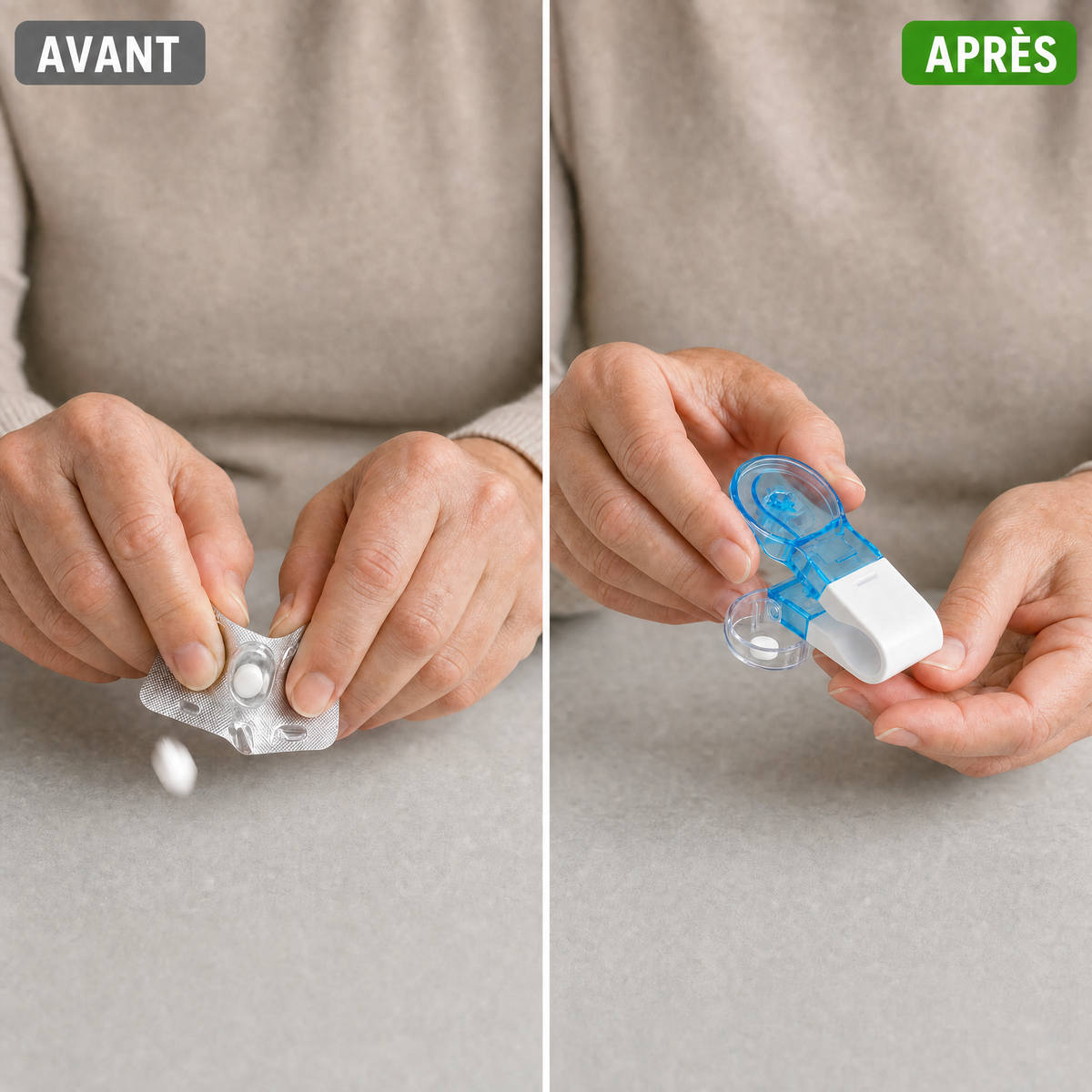 1+1 OFFERT · AUJOURD'HUI · PillPro™ · Distributeur de rangement pour médicaments