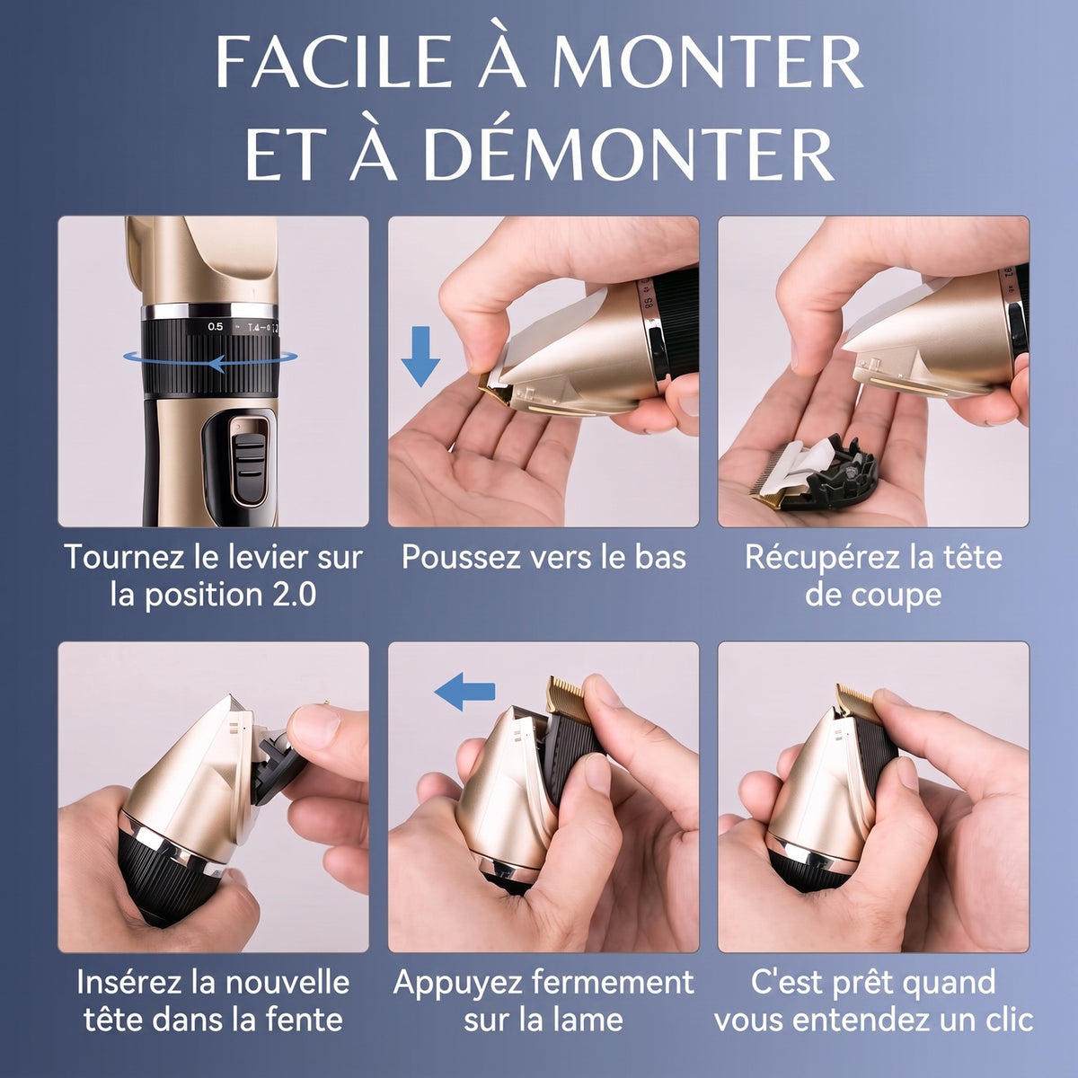 -50 % · OFFRE LIMITÉE · StyleMaster™ · Des dégradés parfaits, en toute simplicité !