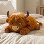 -50 % · OFFRE LIMITÉE · CozyHug™ · Peluche lestée vache Highland