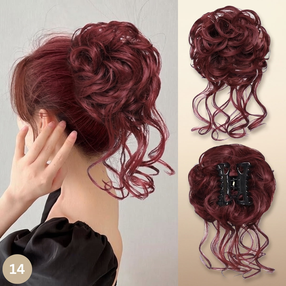 -50 % · OFFRE LIMITÉE · Clip'nBun™ · Fini les bad hair days, place à l’élégance !