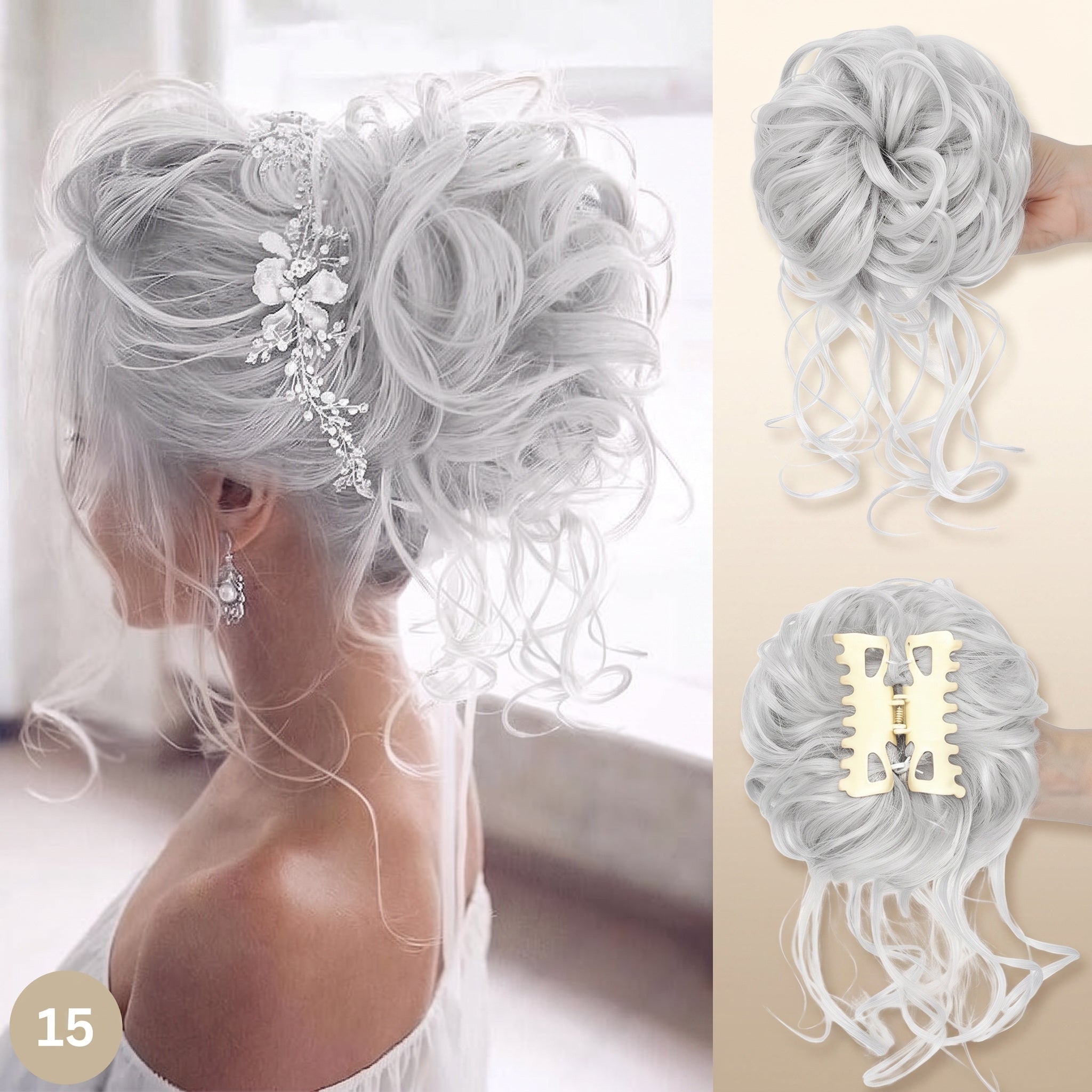 -50 % · OFFRE LIMITÉE · Clip'nBun™ · Fini les bad hair days, place à l’élégance !