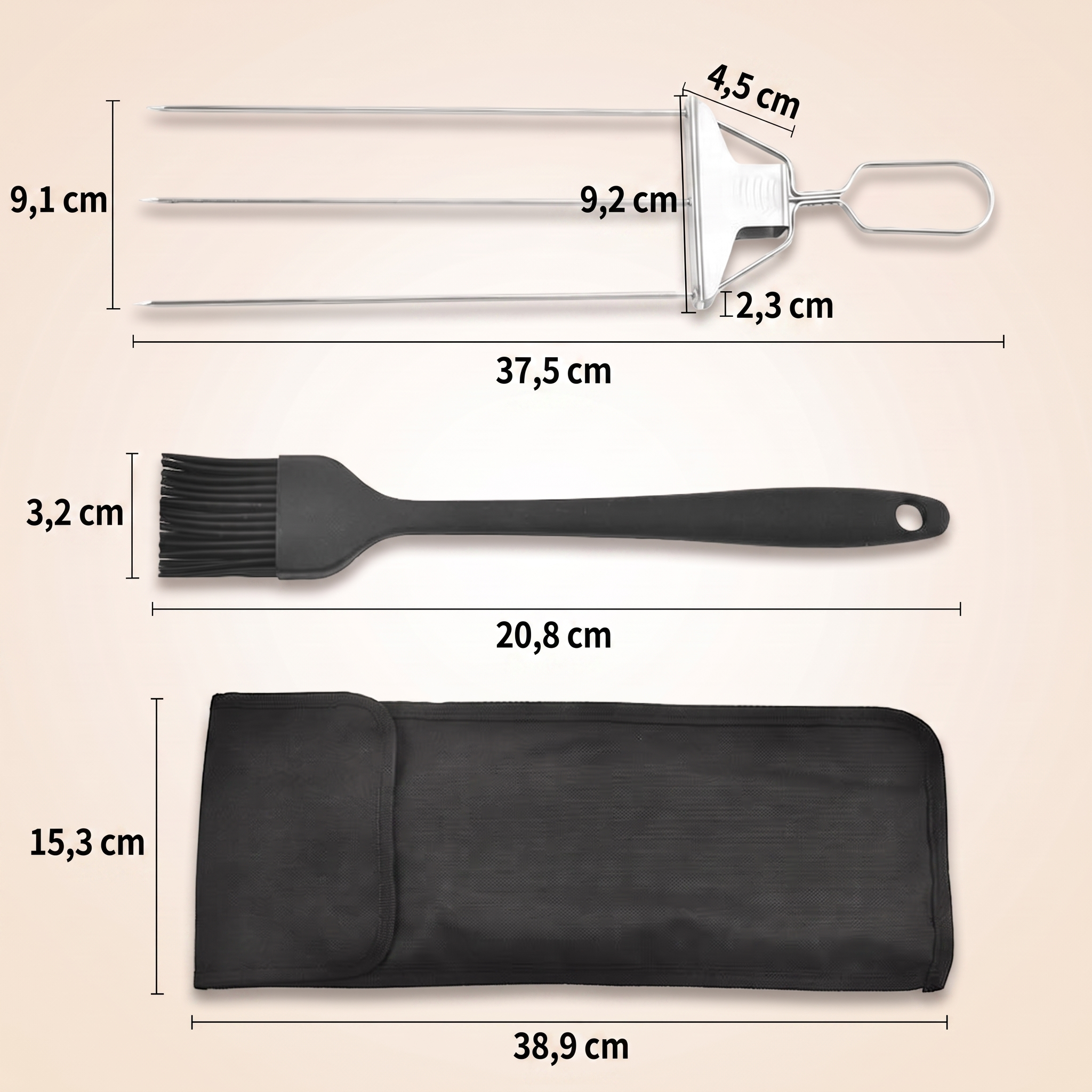 1+1 OFFERT · AUJOURD'HUI · SkewerPro™ · Brochettes de barbecue 3-en-1