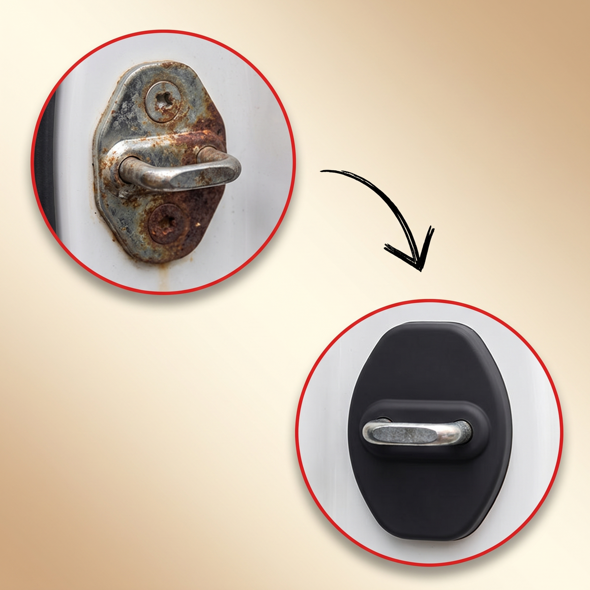 2+2 OFFERT · AUJOURD'HUI · LatchArmor™ · Protège vos serrures de porte contre les dommages