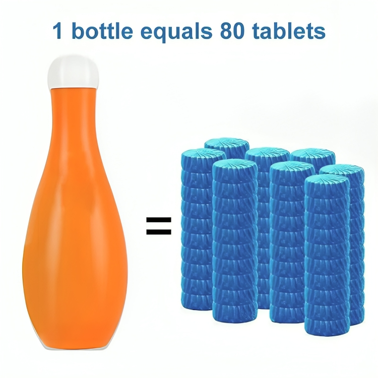 1 + 1 GRATUIT AUJOURD'HUI | CleanStrike™ | Nettoyant de cuvette de toilette en forme de quille de bowling