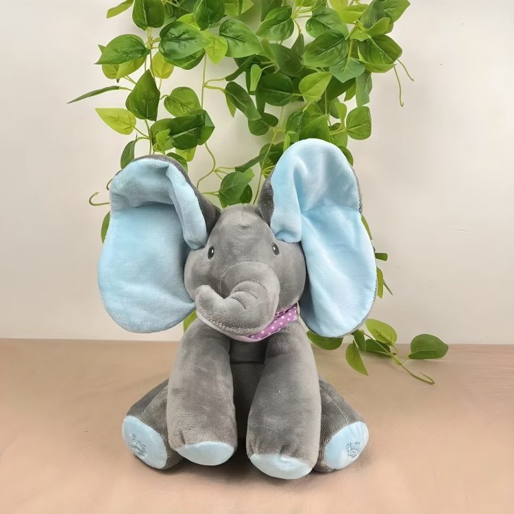 50% DE REMISE TEMPORAIRE | TrunkTunes™ | L'éléphant Peek-a-Boo chantant