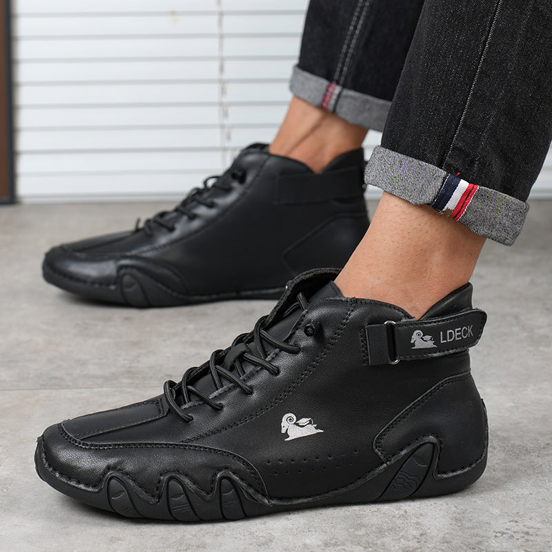 50% DE REMISE TEMPORAIRE | EnduraWalk™ | Chaussures orthopédiques en cuir imperméables et respirantes