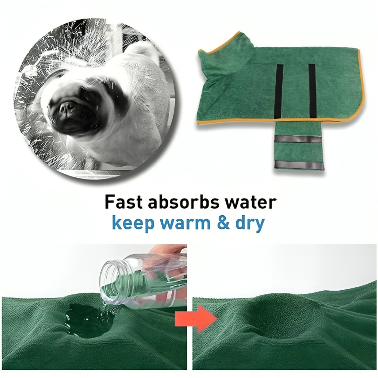 50% DE REMISE TEMPORAIRE | WarmPaws™ | Peignoir de bain pour chien super absorbant