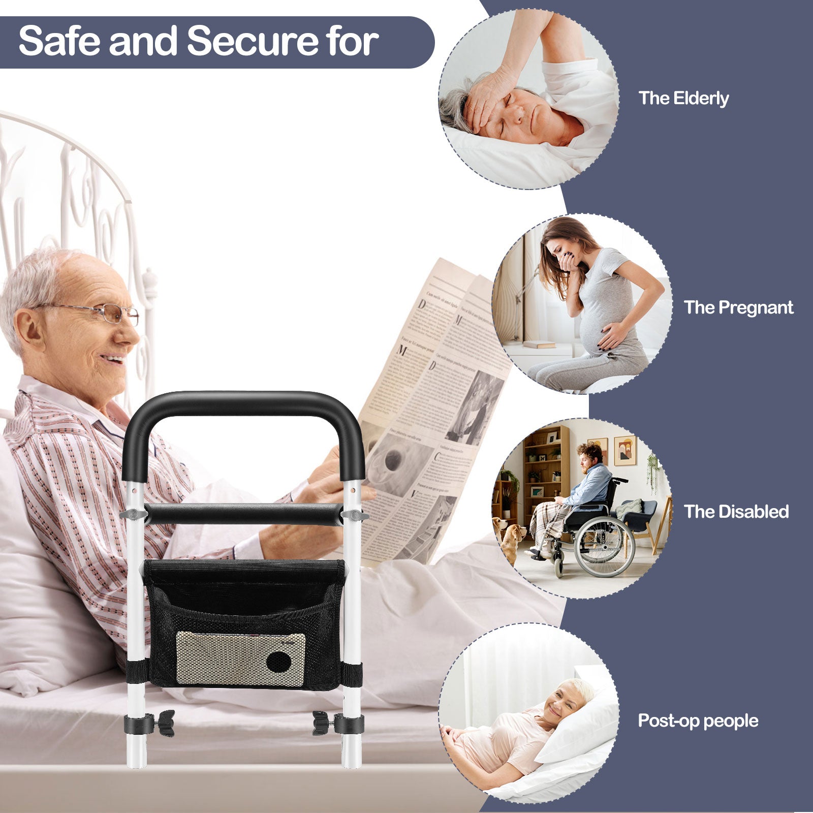 50 % DE REMISE TEMPORAIRE | BedAssist™ | Barrière de lit de sécurité