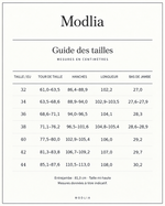 RelaxDenim™ · Guide des tailles EU 32 à 44 · Mesures en centimètres
