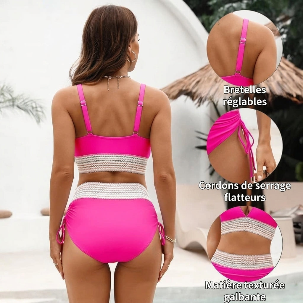 -50 % · OFFRE LIMITÉE · ContourFit™ · Un bikini qui sublime votre silhouette au soleil !