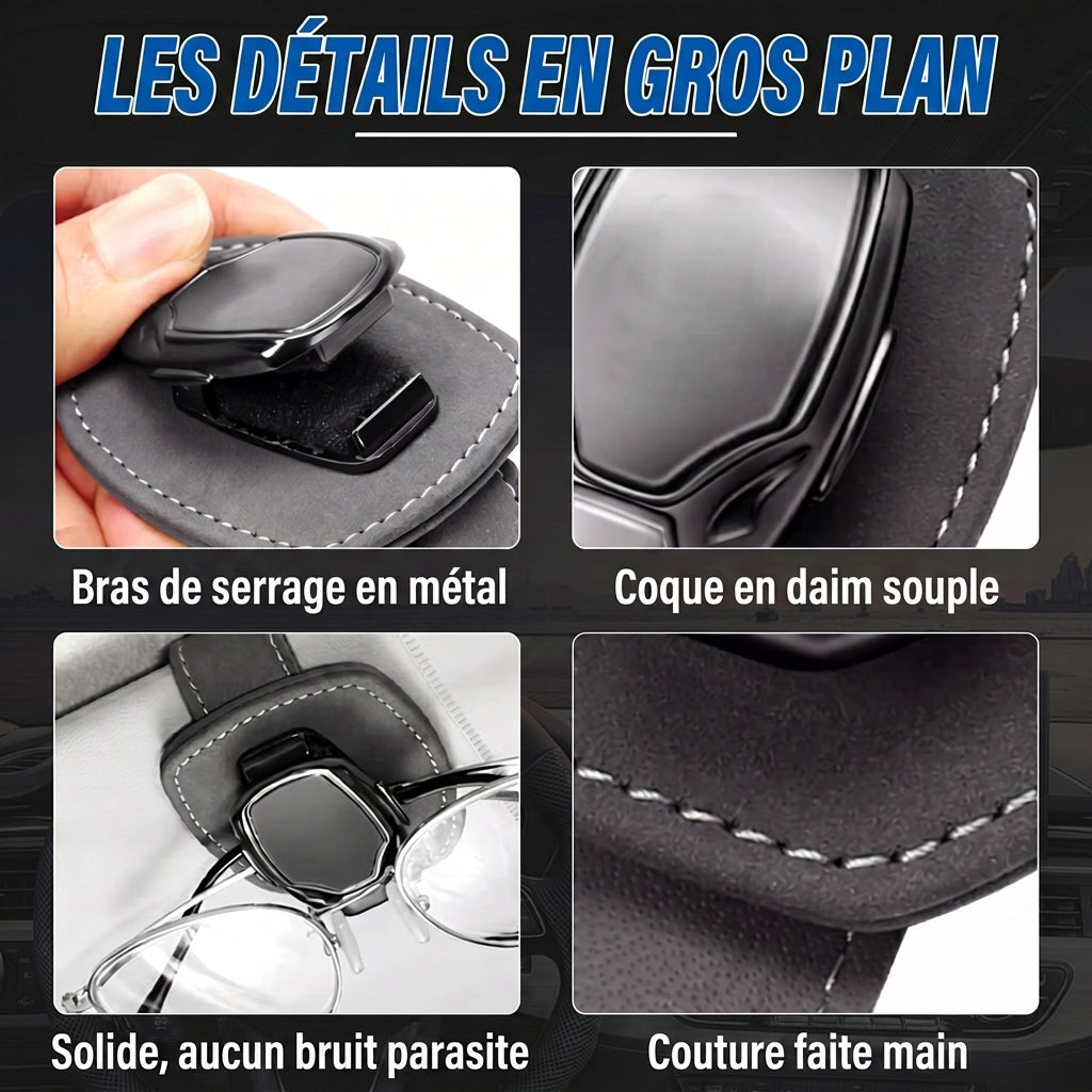 -50 % · OFFRE LIMITÉE · SnapShade™ · Support multifonction pour lunettes de soleil