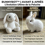 -50 % · OFFRE LIMITÉE · BunnyBot™ · Un compagnon tout doux qui prend vie !