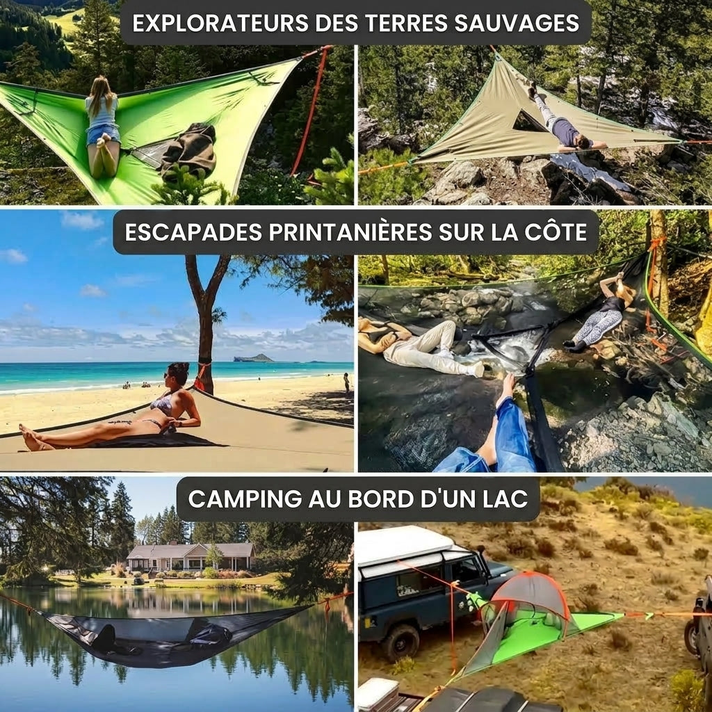 -50 % · OFFRE LIMITÉE · CozyCrew™ · Hamac pour plusieurs personnes