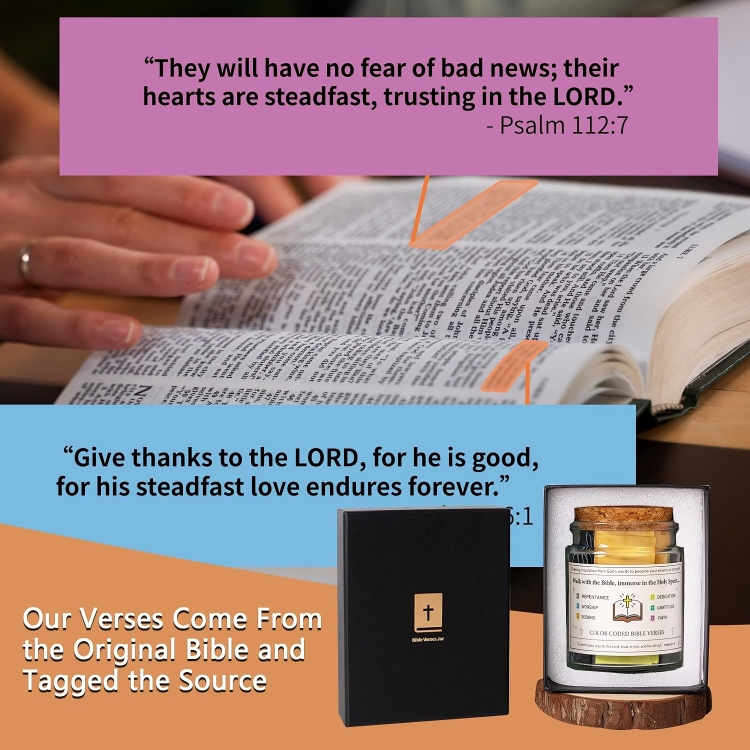 50% DE REMISE TEMPORAIRE | FaithJar™ | Verre de verset biblique quotidien