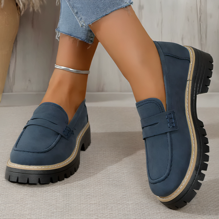 50% DE REMISE TEMPORAIRE | Viora™ | Mocassins à plateforme chunky pour femmes confortables