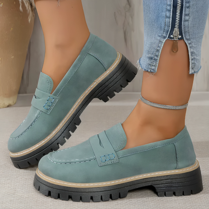 50% DE REMISE TEMPORAIRE | Viora™ | Mocassins à plateforme chunky pour femmes confortables