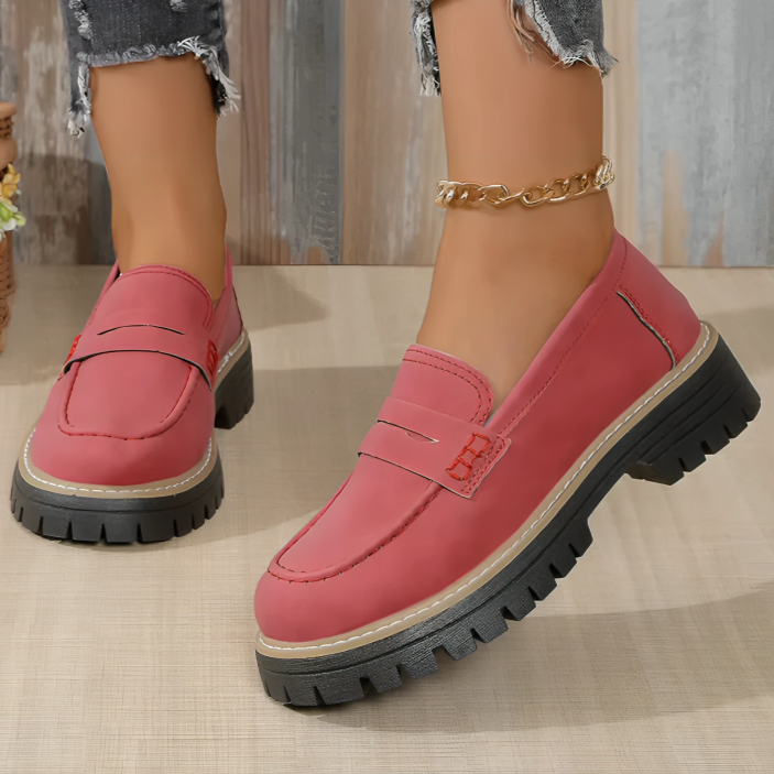 50% DE REMISE TEMPORAIRE | Viora™ | Mocassins à plateforme chunky pour femmes confortables